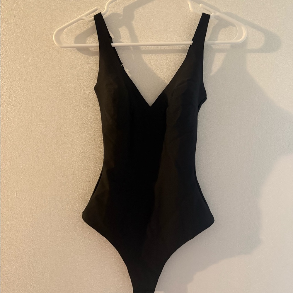 SKIMS Kids Black Bodysuit